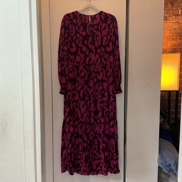 Who What Wear 🐆 Leopard Print Maxi Dress • Size L - Picture 2 of 9